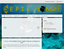 Tablet Screenshot of epic-plongee.com